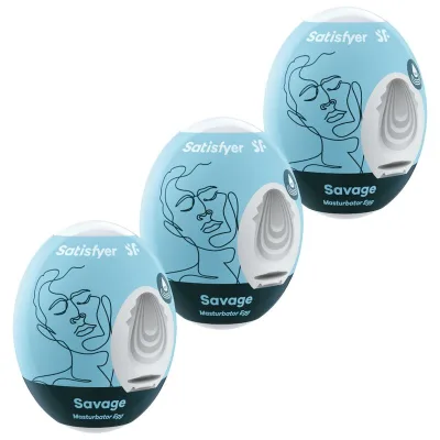 Satisfyer - 3 masturbator eggs savage