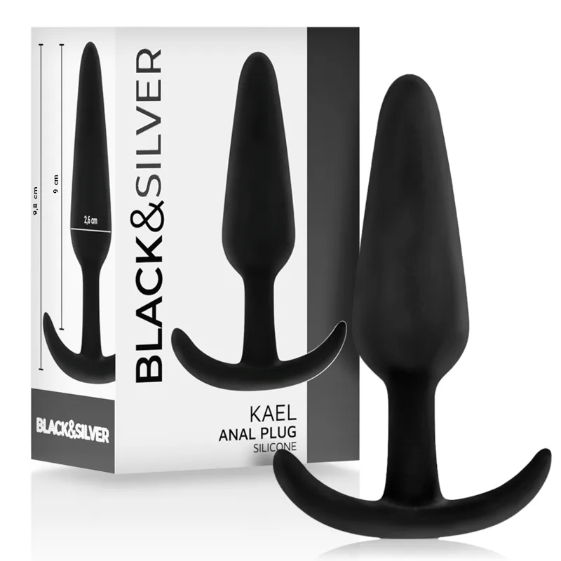 Plug anal en silicone kael avec poignée moyenne