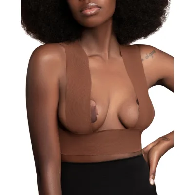 Bye-bra - body tape 5 M x 6.5 cm + 3 pairs of nipple covers brown