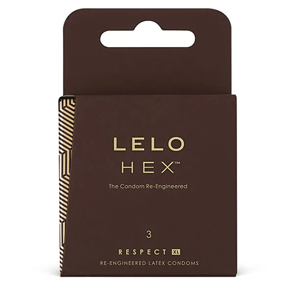 Préservatifs hex respect XL, paquet de 3