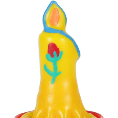 Preservativo decorativo pintado a mano vela
