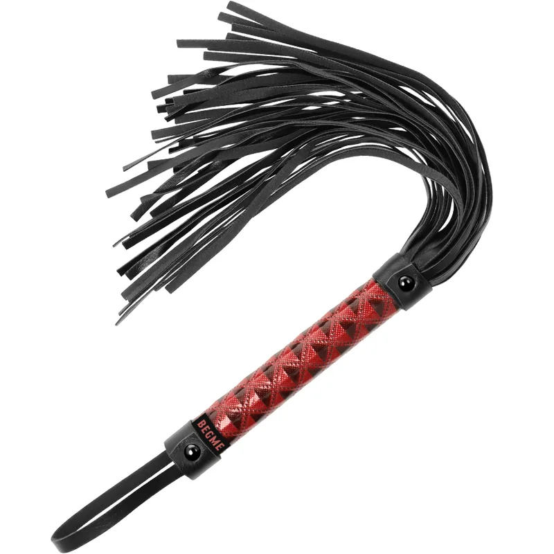 Begme - flogger en cuir végan édition rouge