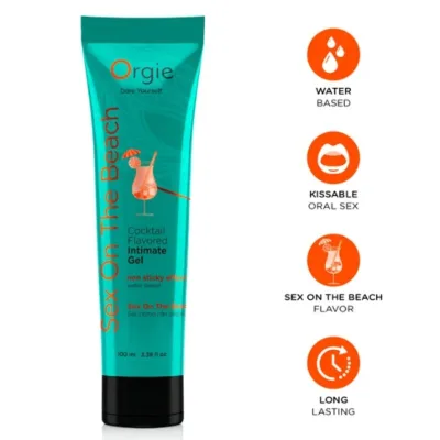 Gleitmittel-cocktail-sex am strand, küssebares, wasserbasiertes intimgel, 100 ml