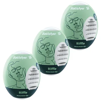 Satisfyer - 3 masturbator eggs riffle