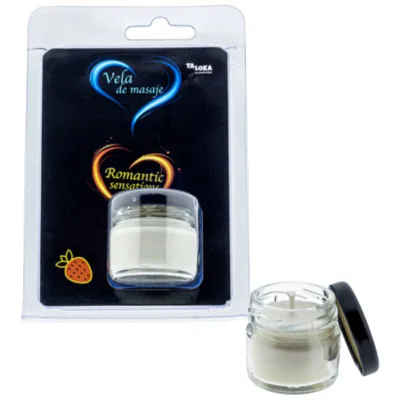 Strawberry massage candle