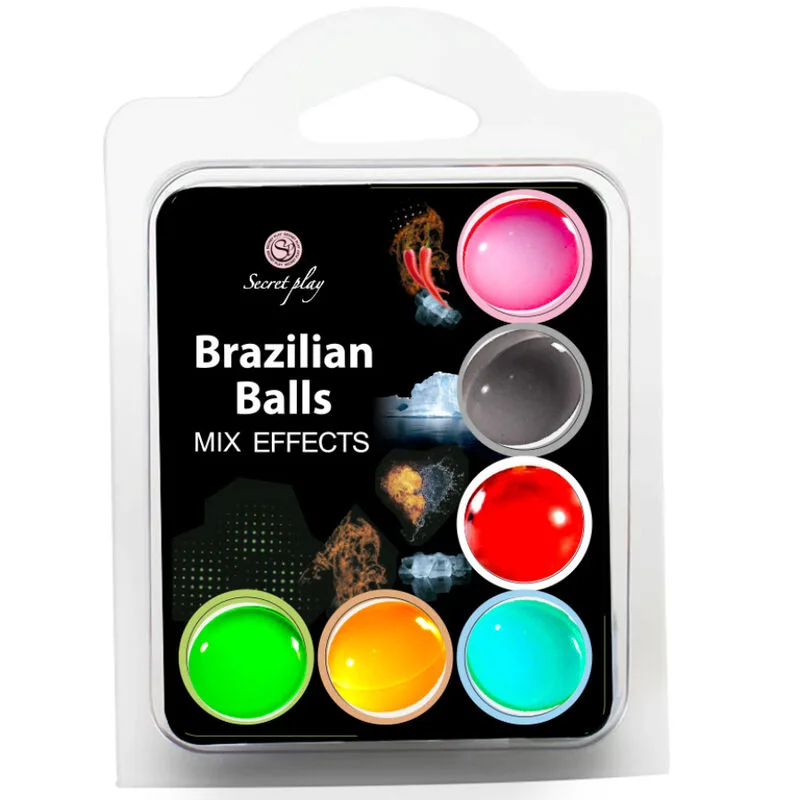 Secret play - set 6 balles brésiliennes effet mix