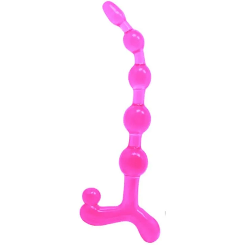 Balles anal rose bendy twist