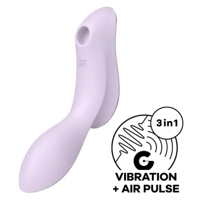 Satisfyer - curvy trinity 2 air pulse vibrator lila