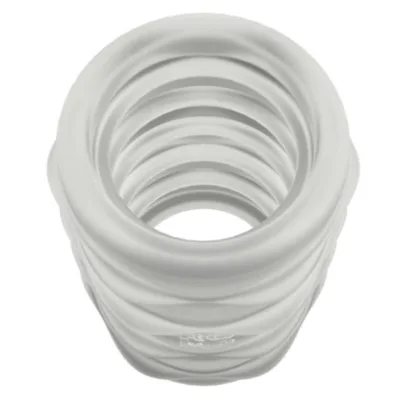 Mosh masturbateur mâle transparent avec gaine réversible de 6 cm