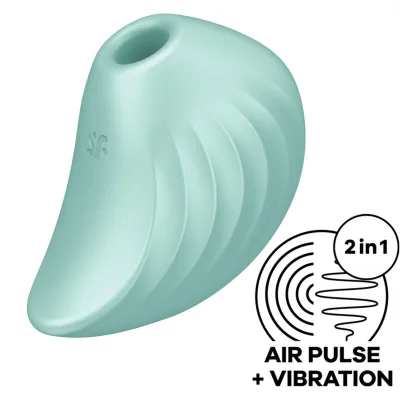 Satisfyer - pearl diver air pulse stimulator & vibrator grün