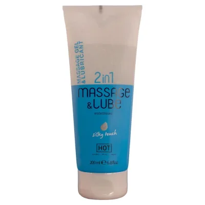 Gel de massage et de glisse 2 en 1, texture soyeuse, 200 ml