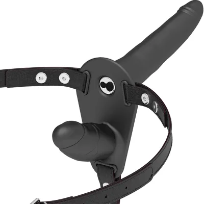 Vibrateur noir double pénétration