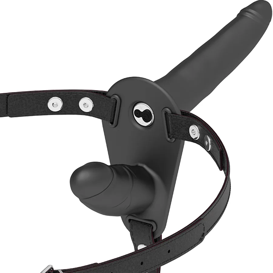 Vibrateur noir double pénétration