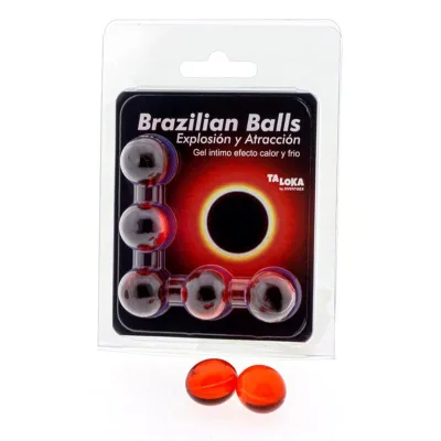 5 brazilian balls hot & cold effect exciting gel