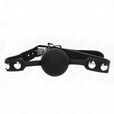 Kink - 4 cm siliconen bal gag model 1 met hangslot 60 x 2 cm