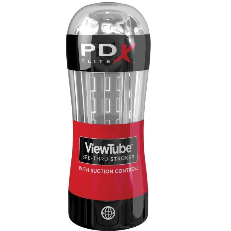 Masturbateur stroker tube de vue contrôle aspiration transparent