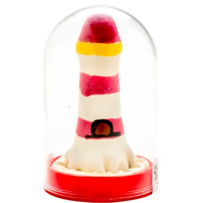 Preservativo decorativo pintado a mano faro