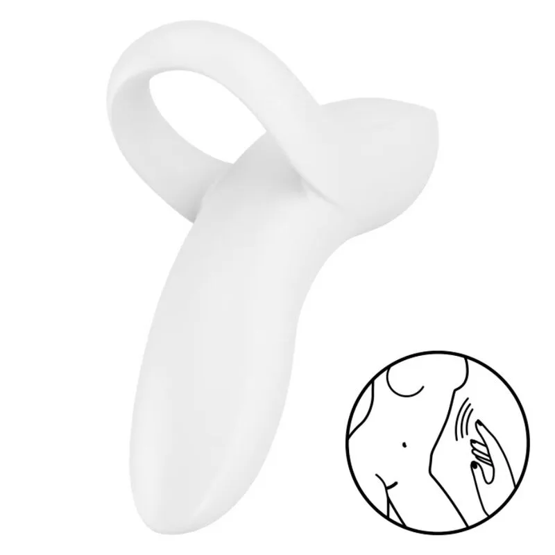 Satisfyer - vibrateur doigts bold lover blanc