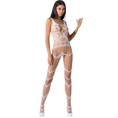 Passion - femme BS058 bodystocking blanc taille unique