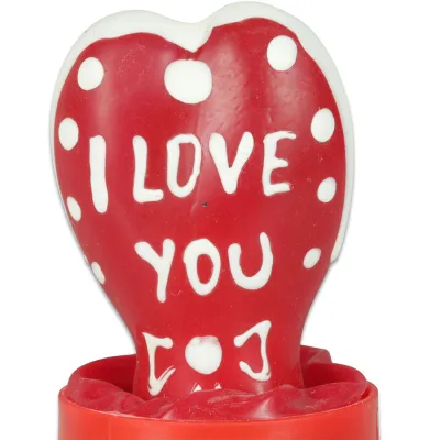 Preservativo decorativo pintado a mano corazón - te amo modelo 2