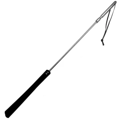 Original leather and metal whip 70CM