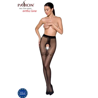 Passion - tiopen 021 black tights 1/2 20 den