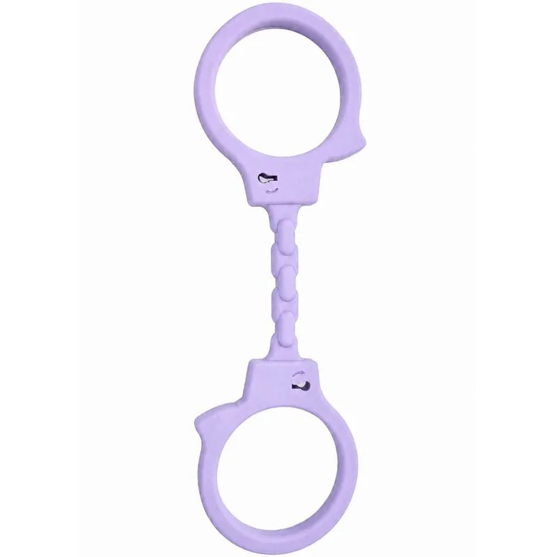 Menottes en silicone mauve