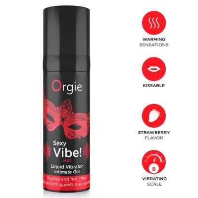 Ambiance sexy! vibrateur liquide chauffant 15 ml