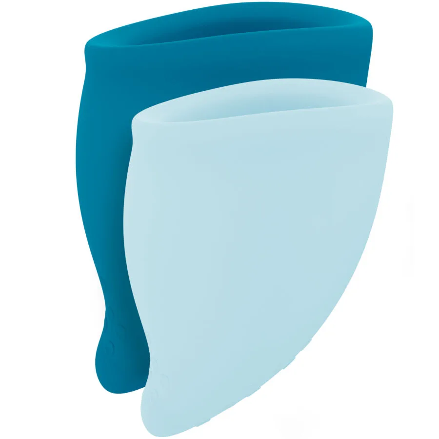 Kit coppa mestruale fun turchese