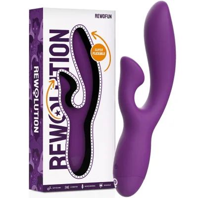 Rewofun flexible vibrator with rabbit