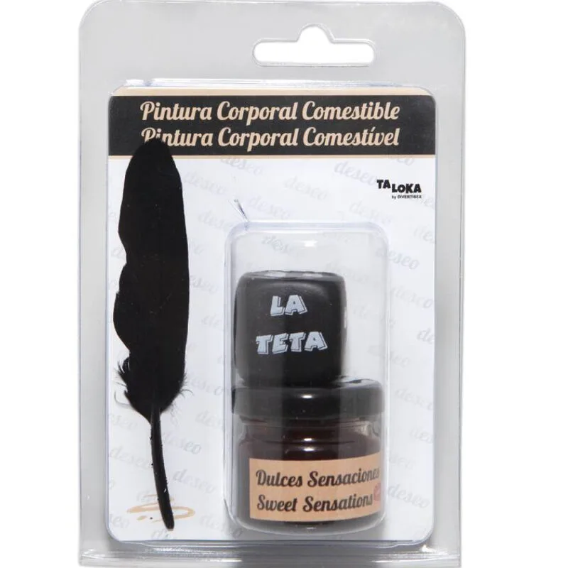 Pintura corporal comestible sabor chocolate+ dado