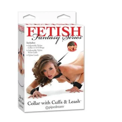 Collar with cuffs & leash