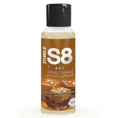 S8 4 in 1 schokolade und gesalzenes karamell-dessert-schmiermittel 125 ml