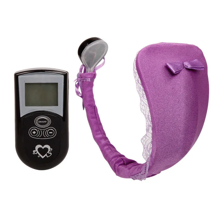 Baile - string avec vibrateur avec télécommande lilas
