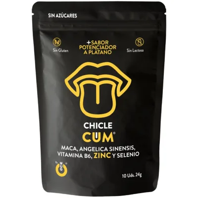 WUG CUM – Functional banana-flavored chewing gum to boost male fertility, vitality, and energy