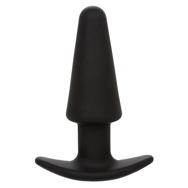 Rock bottom tapered anal plug 10 vibrations silicone noir