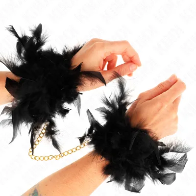 Kink - manchettes en plume avec chaîne or modèle 1
