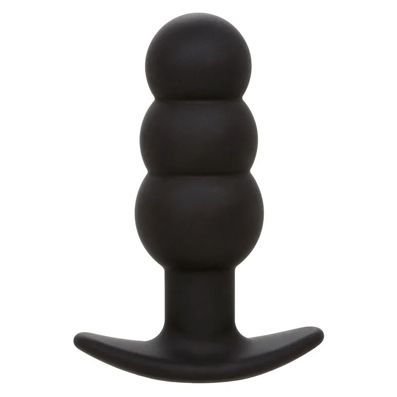 Rock bottom plug anal perlé 10 vibrations silicone noir