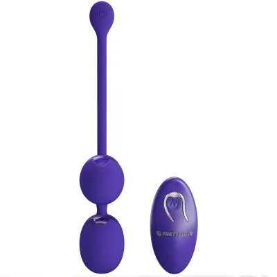 Pretty love - willie youth balls afstandsbediening & vibratie violet