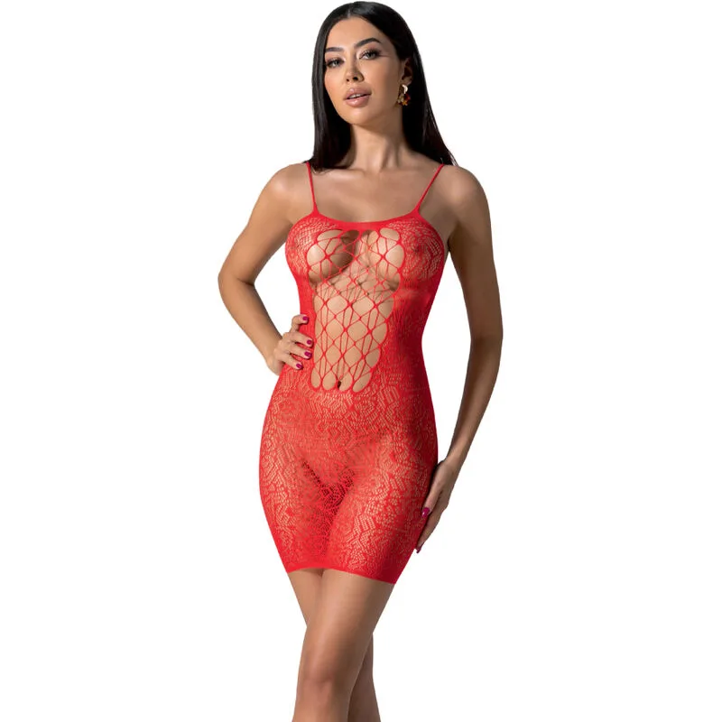 Passion - BS096 bodystocking rouge taille unique