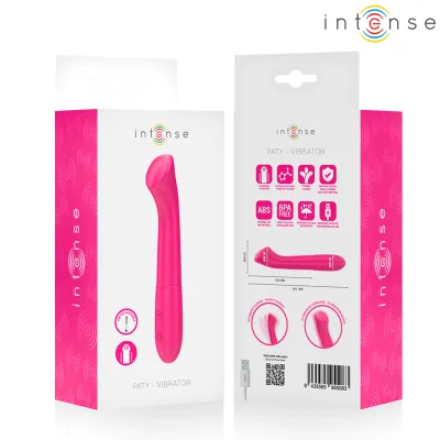 Intense - paty 19 cm flexible 10 vibrations modèle 2 rose