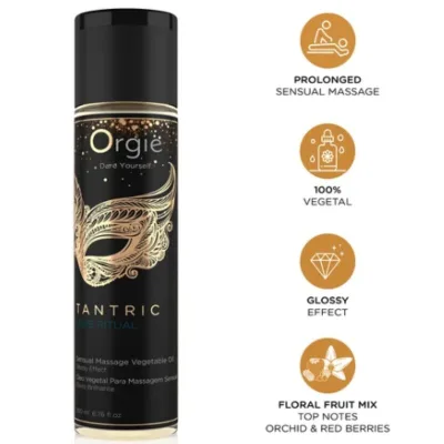 Rituale de amore tantra, massaggio sensuale, olio vegetale 200 ml