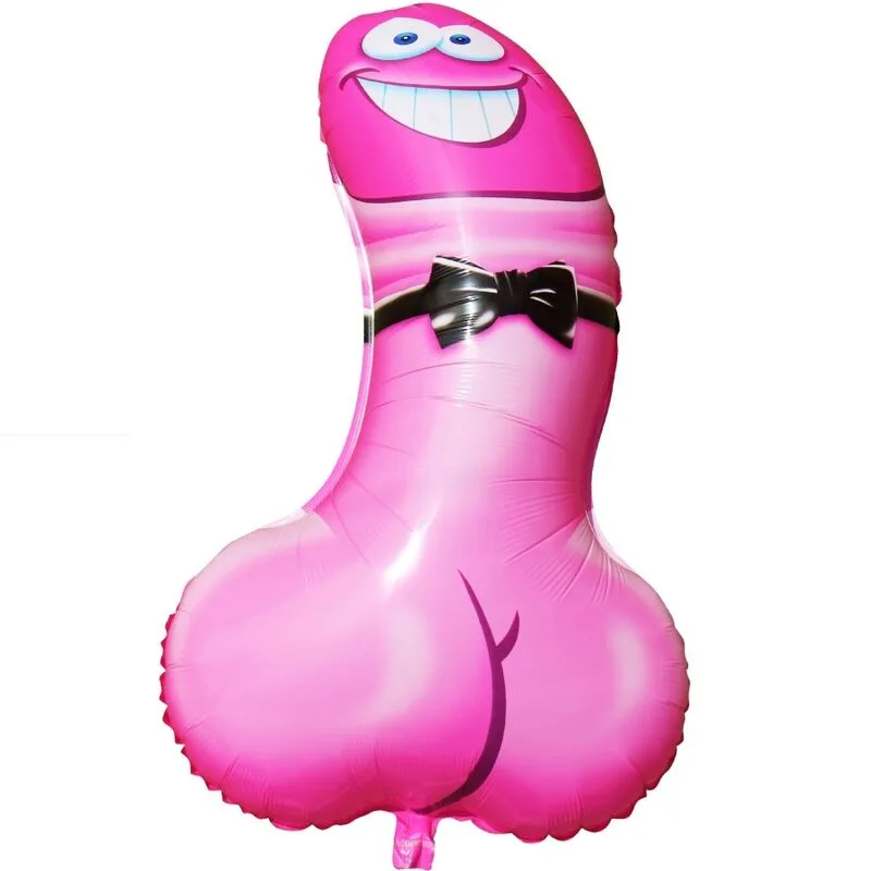 Ballon de fête rose en forme de pénis