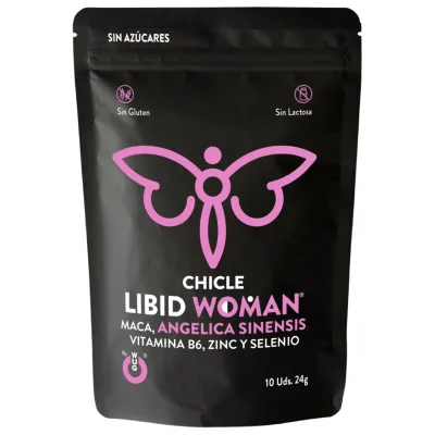 WUG LIBID WOMAN – Functional chewing gum with Maca, Female Ginseng and Zinc to boost female vitality