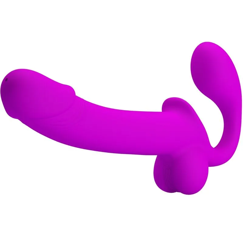 Pretty love - stimulateur double strap-on kelpie violet