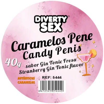 20 gin & tonic flavored penis candies