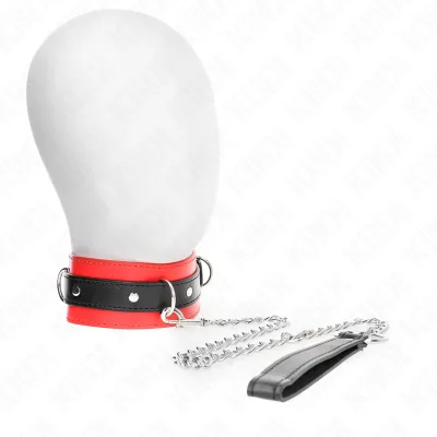 Kink - collar with belt 65 cm with strap red 54 x 4.5 cm