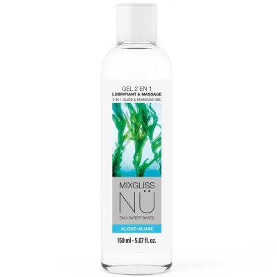 Gel nü 2 en 1 lubricante base agua y masaje nuru alga 150 ml