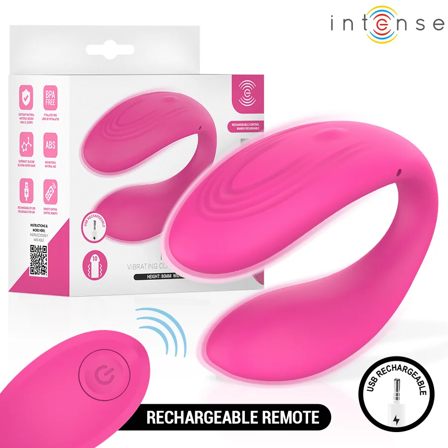 Intense - nora stimulateur à pince vibrante rose