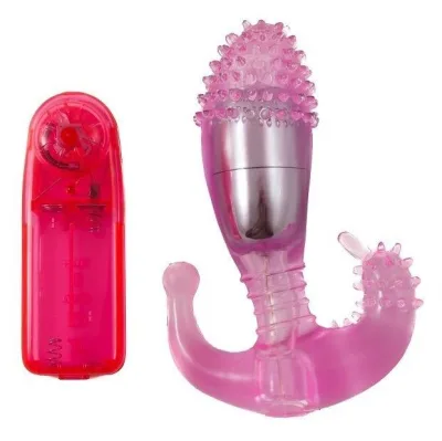 Vaginal and anal stimulator with vibration